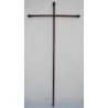 Portaestandarte de madera con barra superior cruz
