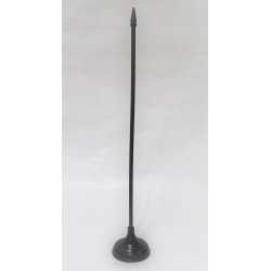 Mástil mesa de plástico negro 34 cm