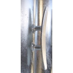 Mástil de acero galvanizado cónico driza externa