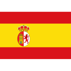 Bandera impresa raso fino histórica