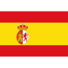 Bandera impresa raso fino histórica