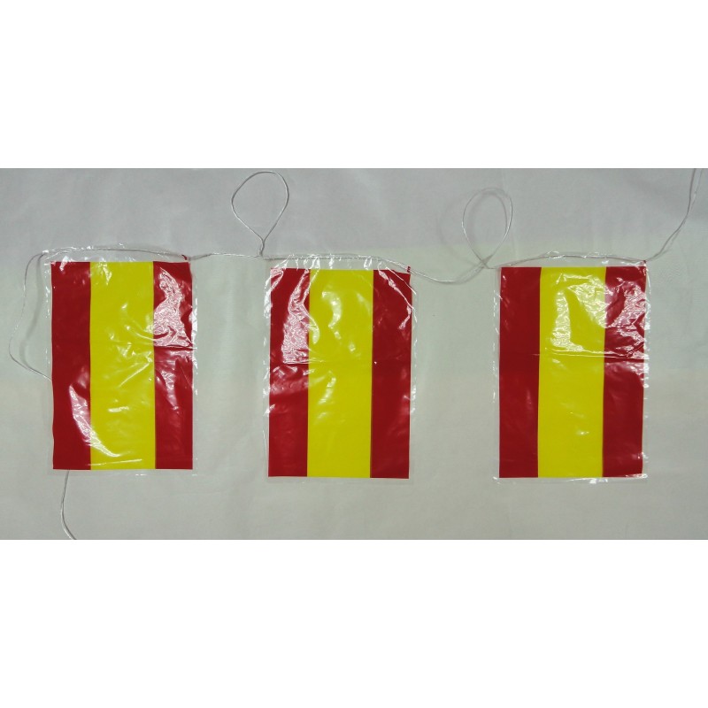 Bandera plástico España, 1 tira de 25 m