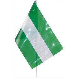 Bandera plástico con palo autonomía
