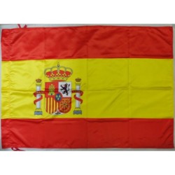 Bandera impresa raso fino España