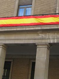 Balconera de bandera de España