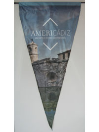 Banderas en tira de cuerda Americádiz