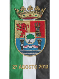 Escudo de Extremadura bordado