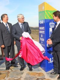 Funda de inauguración para hito de bandera Castilla-La Mancha