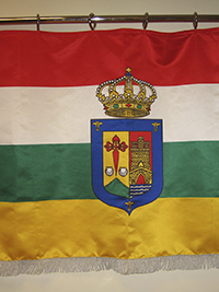 Cortina de inauguración de bandera de La Rioja
