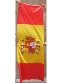 Funda de inauguración para hito de bandera España