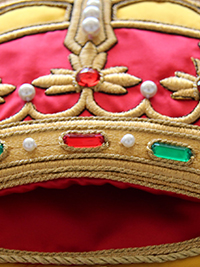 Detalle joyas de bandera  Nacional Fuerzas Armadas