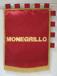 Reverso del estandarte municipal de Monegrillo