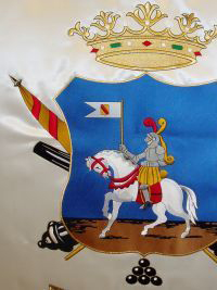 Detalle de estandarte Banda Municipal de Ejea de los Caballeros