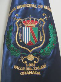 Detaale de bandera Banda Municipal Valle del Zalabí