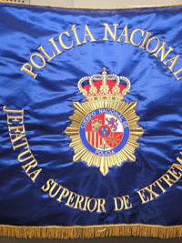 Guión 100x90 cm Policía Nacional