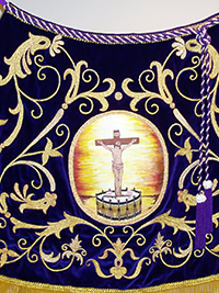 Manto de Virgen del Pilar de cofradía