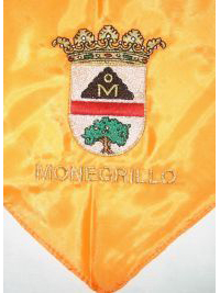 Escudo bordado del pañuelo de fiestas