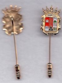 Pin chapado de oro de señora